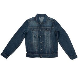 George Button Front Denim Jean Jacket Size Small 34-36 Men’s